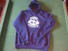 Vintage Hoxley Bondi Beach Surfing (XL) Hoodie Sweater Navy Blue / White Logo