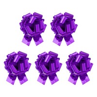 5Stk 15Cm Metallisch Groß GroßE Zugband Geschenkband Schleife Lila