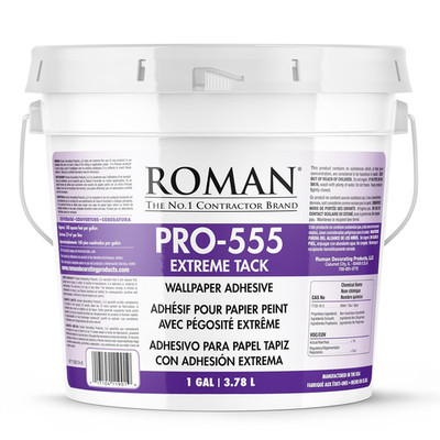 PRO-555 Extreme Tack Wallpaper Adhesive Paste, Permanent Bond, Durable, Low Mois