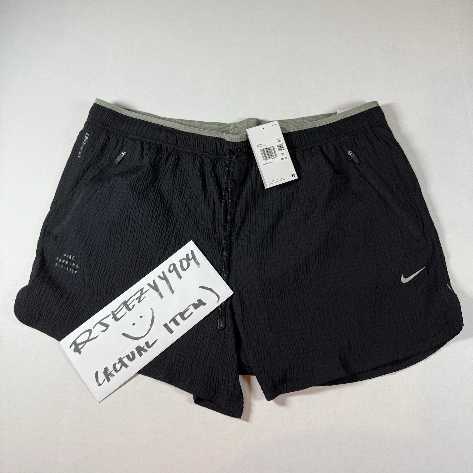 Mens Size XXL Nike Stride Running Division 5" Lined Running Shorts FZ0611-010 2