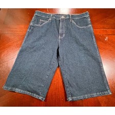 Dickies Mens Carpenter Denim Shorts Dark Wash Blue Utility Workwear ER308MSW 34