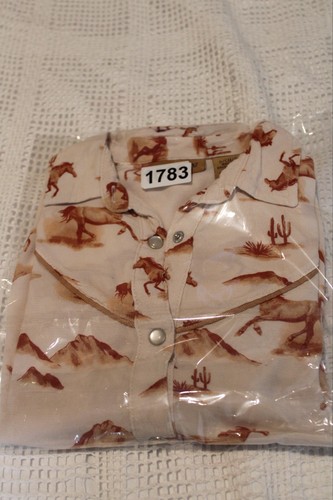 Wrangler Girls' Horse Desert Long Sleeve Pearl Snap Western Shirt Youth Girls S - Picture 9 of 9
