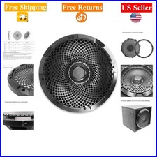 12-Inch Black Steel Mesh Subwoofer Grille for High-Excursion Speakers