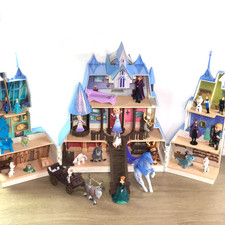 Disney Frozen Arendelle Castle Playset Figures Toys Lot 30 Elsa Anna Olaf Sven