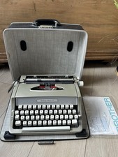 Vintage Brother Deluxe Typewriter with Original Case & Manual 1960/70s Retro