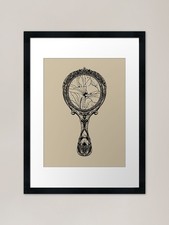 Vintage Broken Mirror Flash Framed  Framed Wall Art Poster Canvas Print Picture