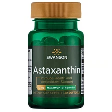 Swanson Astaxanthin - Maximum Strength 12 mg 30 Softgels