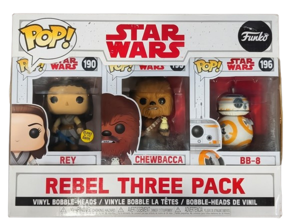 Star Wars Rebel Three Pack Rey Chewbacca BB-8 Pop! Vinyl Figure | eBay