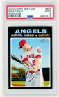 2020  MIKE TROUT Topps Heritage #466   Nickname   MINT    PSA 9