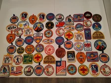 Boy / Cub Scouts BSA Patch Lot of 60 - Vintage 1970's - Mixed  Councils - Lot X3