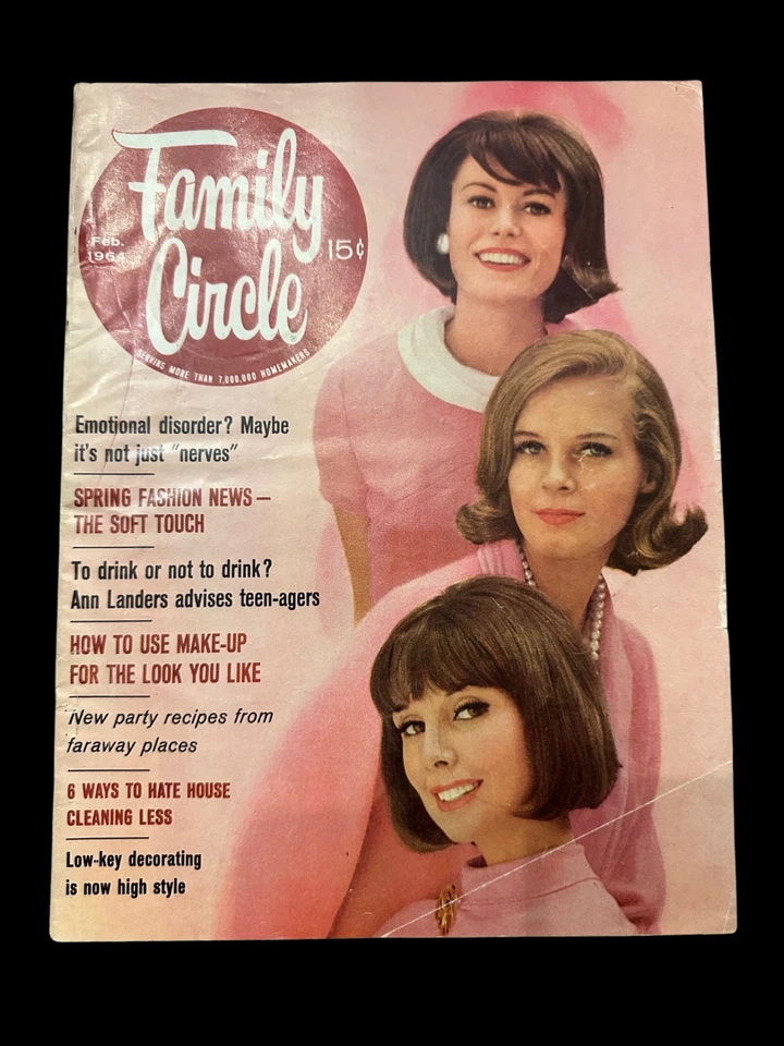 1964 Family Circle Magazines (3) | Feb Apr May | Vintage Mid Century collectible - Image 3 of 4