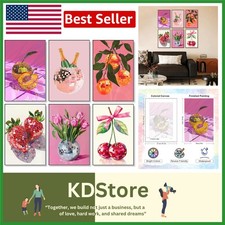 6 Pack Disco Ball Paint by Numbers Kit for Adults 8x12 Inch, DIY Canvas Art D...