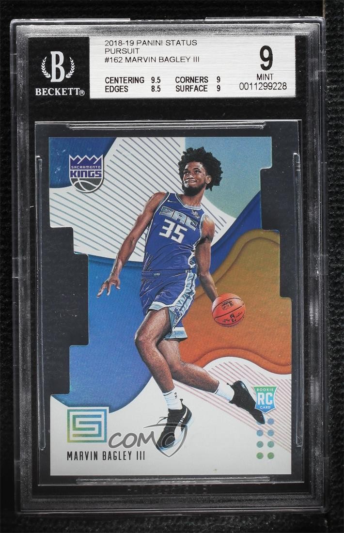 2018 Panini Status Rookies 2 Pursuit Marvin Bagley III #162 BGS 9 MINT Rookie RC