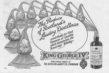 KING GEORGE IV Scotch Whisky - Vintage Advertisement 1932