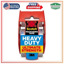 Scotch Heavy Duty Shipping Packing Tape Clear 1.88 in x 27.7 yd