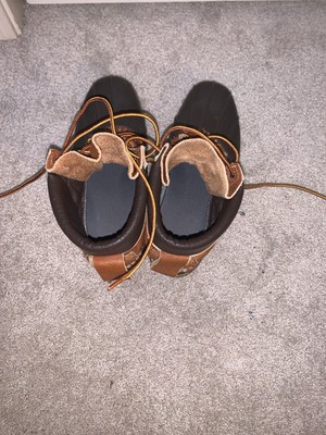 LL Bean Rubber Moc Low Duck Boots Tan Brown 175067, Womens  display picture 3