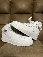 Nike Air Force 1 Mid Youth Size 7 Sneakers Triple White, DH2933-111