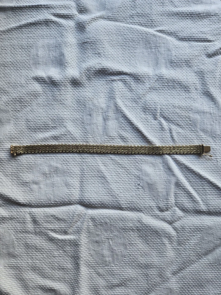 Pulsera de cadena veronesa chapada en oro de 18 quilates Foto 4 de 4