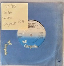 Blondie Heart Of Glass Vinyl Record 7" VG/VG CHS2275 1978