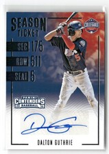 2016 Panini Dalton Guthrie USA Baseball Tickets Collegiate National Team