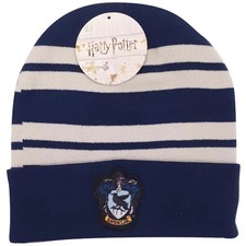 Harry Potter Ravenclaw House Beanie Hat Knitted Adults Teenagers Official New