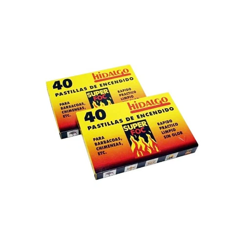 HIDALGO Caja 40 pastillas para encender fuego - Imagen 1 de 1