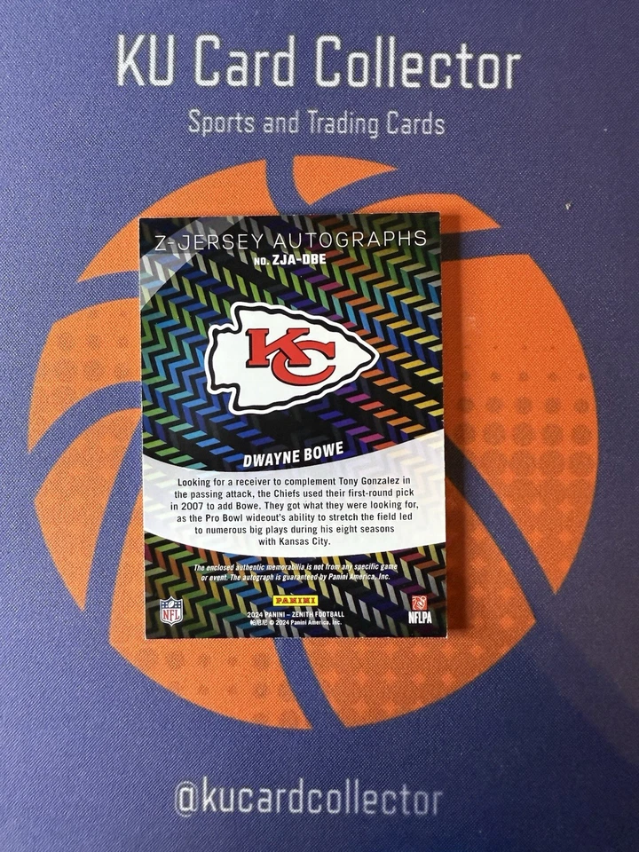 ЗОЛОТАЯ НАШИВКА С АВТОГРАФАМИ ДУЭЙНА БОУ 2024 ZENITH Z-JERSEY /10 - Изображение 2 из 2