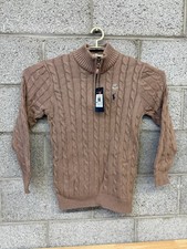    2020s Polo Ralph Lauren Cable Knit Quarter Zip Sweater NWT Small