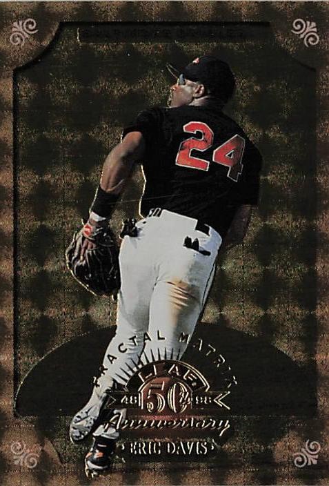 1998 Leaf #129 Eric Davis Fractal Matrix