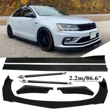 Front Bumper Lip Spoiler Splitter Car Body Rear For Volkswagen Jetta