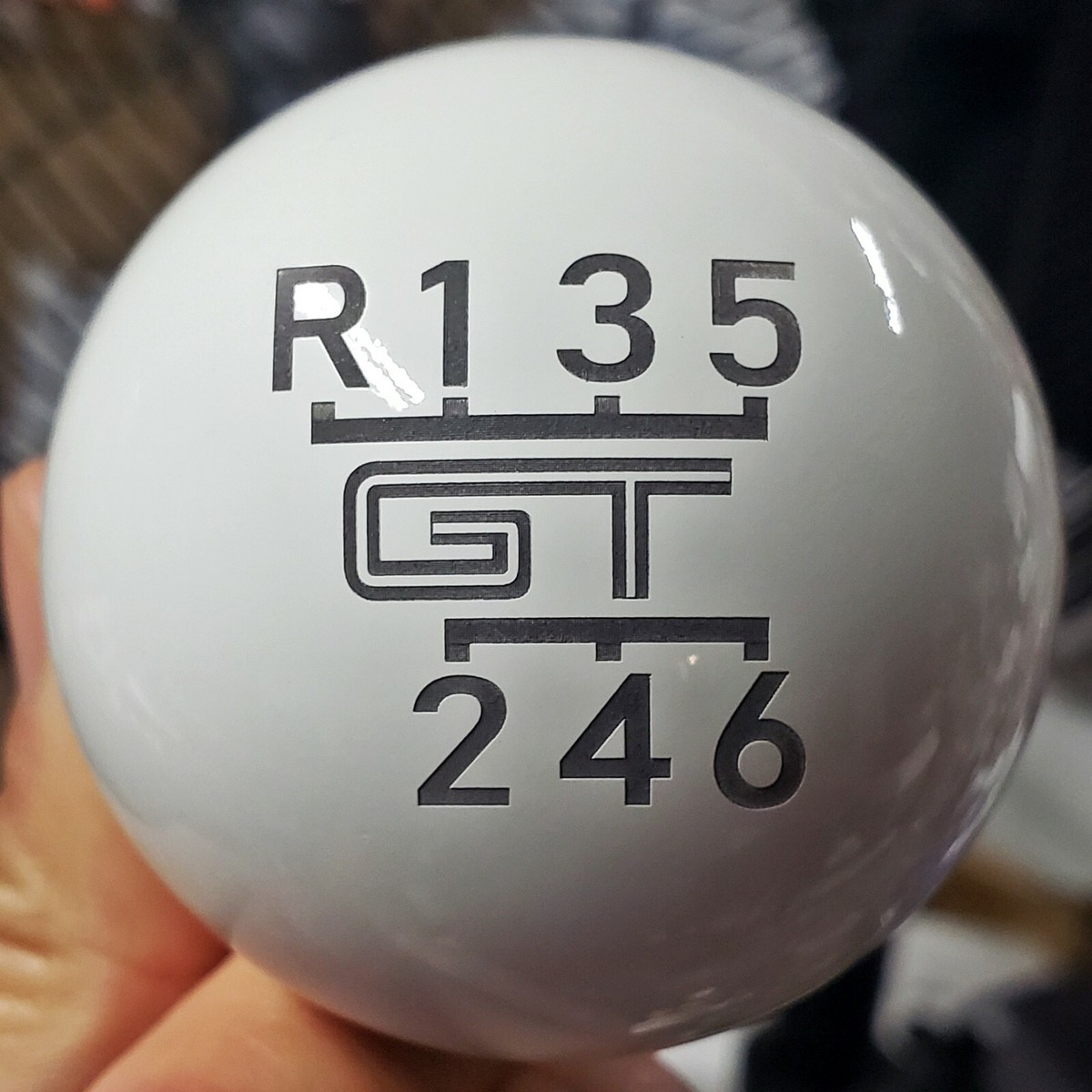 SHIFT SOLUTIONS CO GLOSS WHITE CS 150 GRAMS ENGRAVED GT SHIFT KNOB