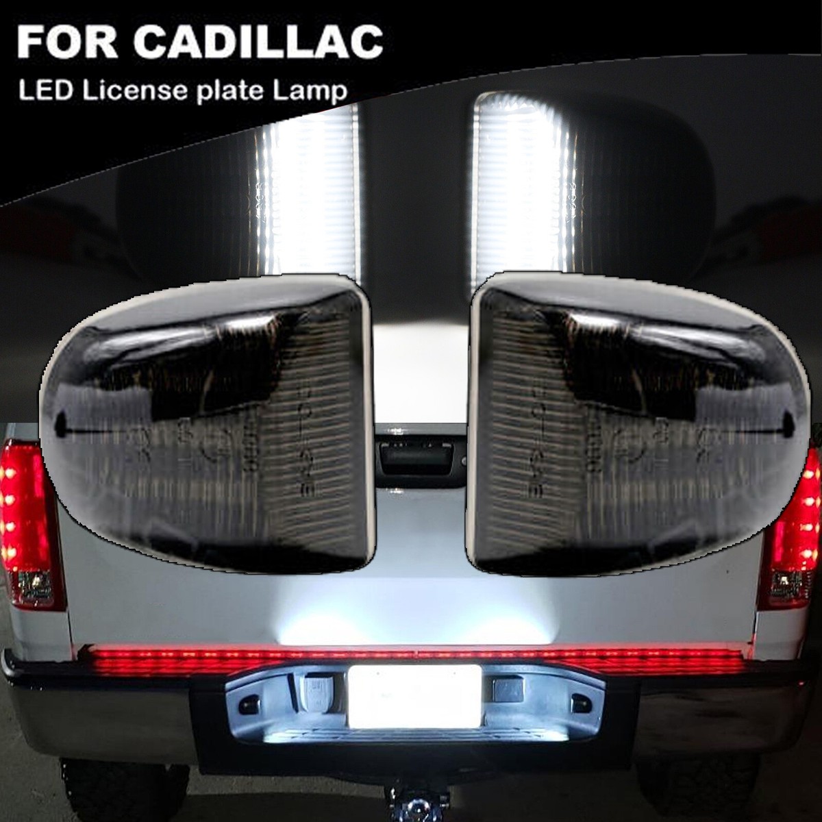 LED License Plate Lights For Chevy Silverado GMC Sierra 1500 2500 3500 Cadillac - Foto 12