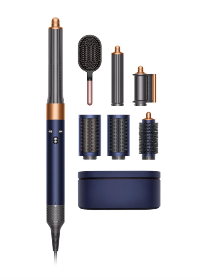 ヘアドライヤー Dyson Airwrap Prussian Blue RichCopper Dyson Airwrap multi-styler and dryer Complete Long Prussian