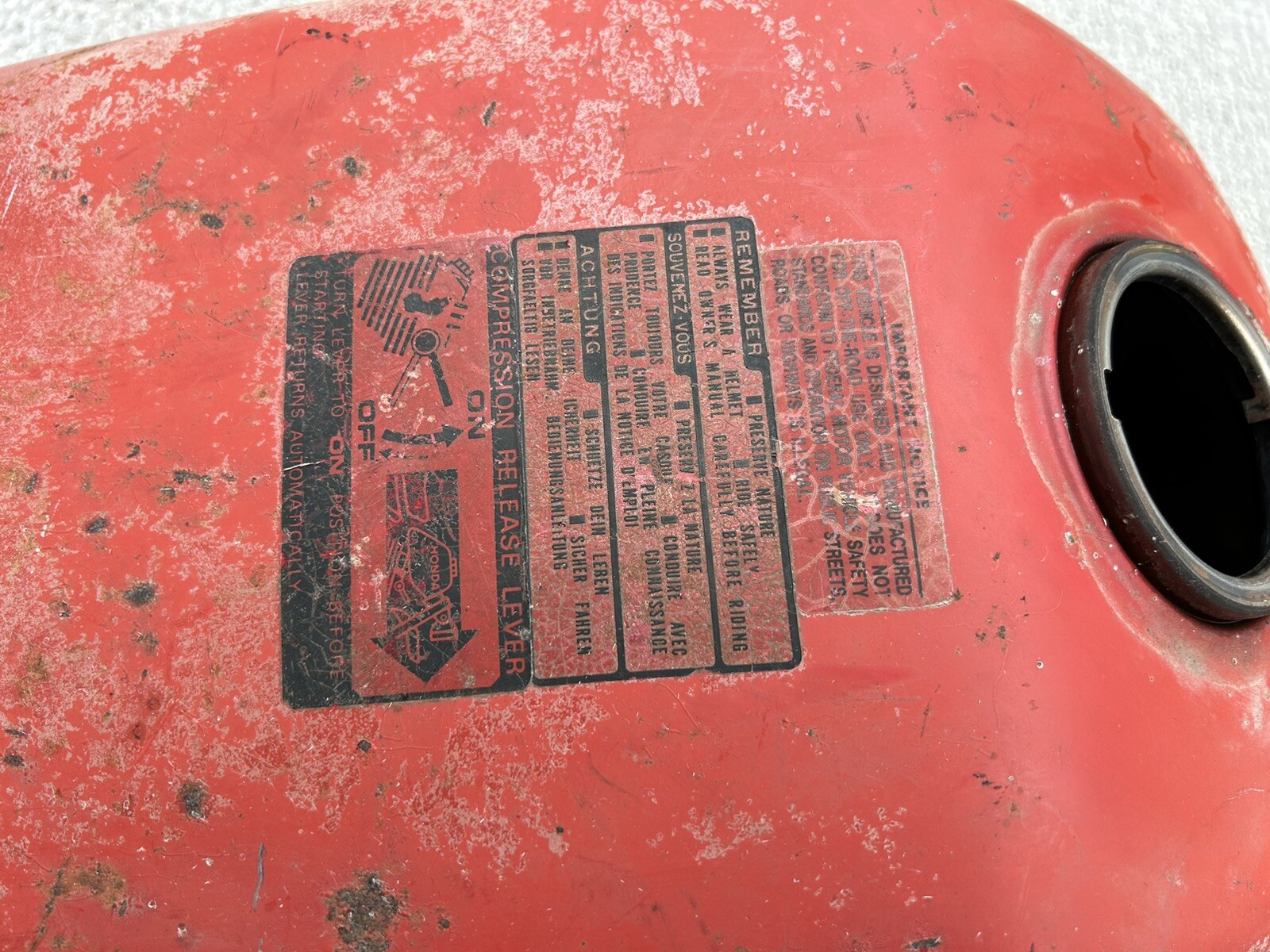 1984 Honda ATC 200ES Big Red Gas Tank Fuel Tank *** eBay