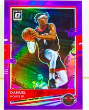 Danuel House Jr. 2020-21 Optic Basketball Purple Prizm Refractor Card #114 HOU