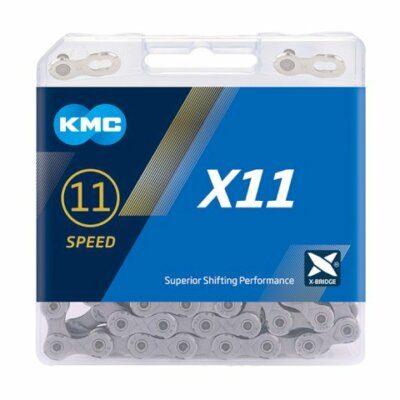 KMC E-Bike Kette e11 EPT Kompatibilität: 11-fach | SB-Verpackung | silber | 114