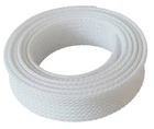 1m braided hose 10-22 mm white