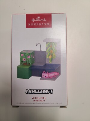Hallmark Minecraft Axolotl Ornament 2022 Brand New FREE SHIPPING