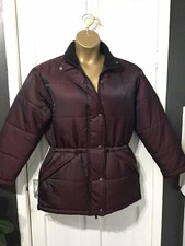 Joie De Vivre Burgundy / Purple Colour Coat Size M See Measurements