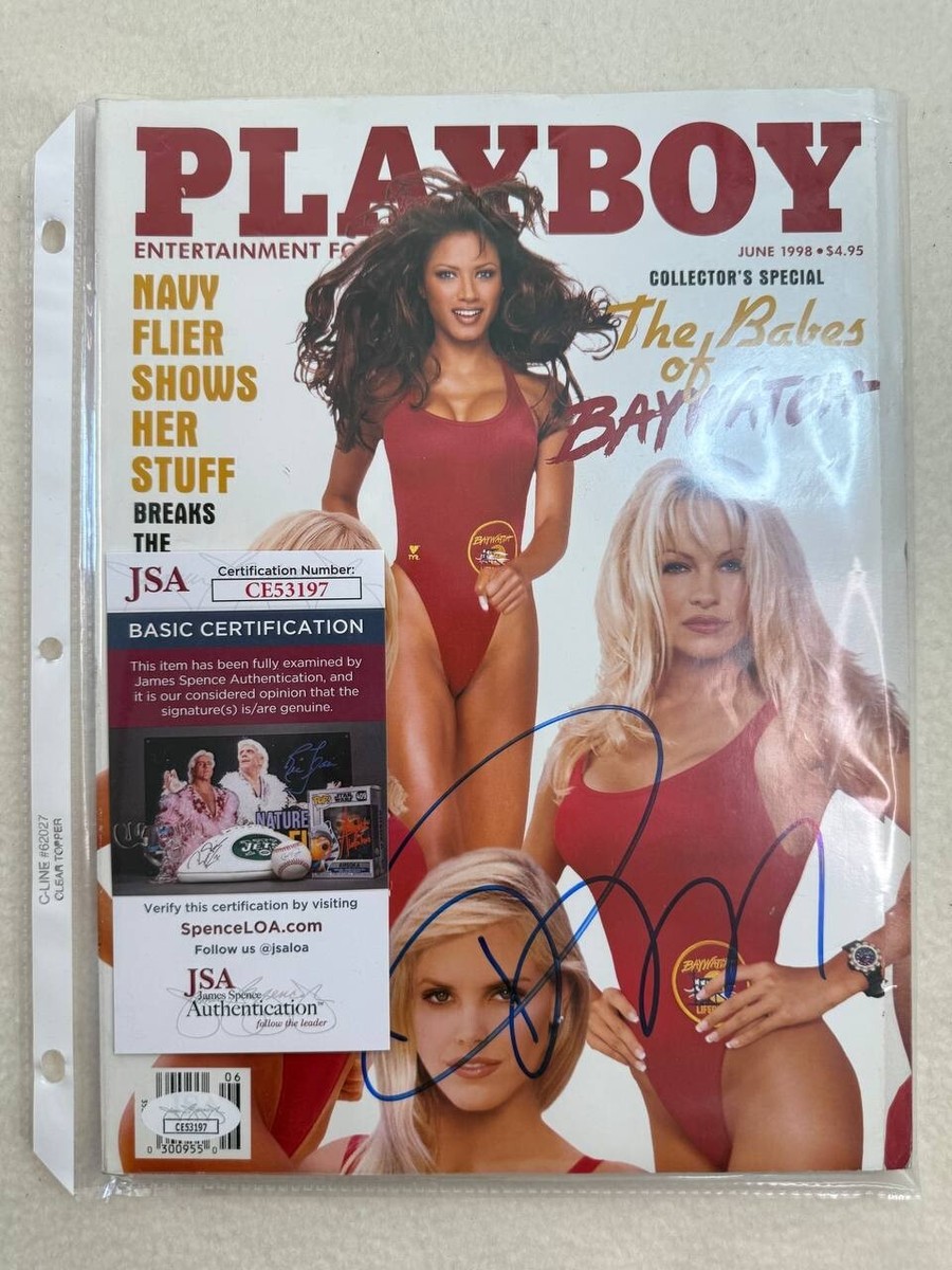 Playboy Magazine Pamela Anderson Signed October 1989 JSA COA | eBay
