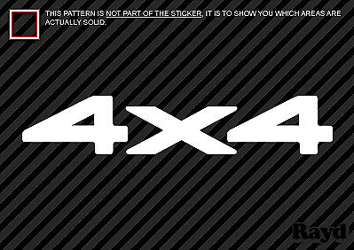 (2x) 4" - 4x4 Sticker Decal Die Cut vinyl truck off road - Bild 1 von 1