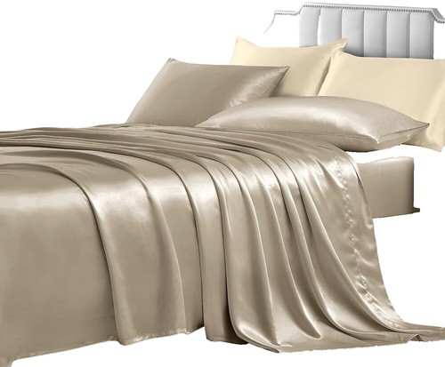Foulard Granfoulard Bassetti Hanami In Cotone 100% - Beige 41, 180x270 Cm, Per Divano, Letto E Decorazioni Eleganti