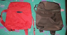 STOCK 2 ZAINETTI STEFANEL BIMBA ROSSO E MARRONE, zaini bambini bambina