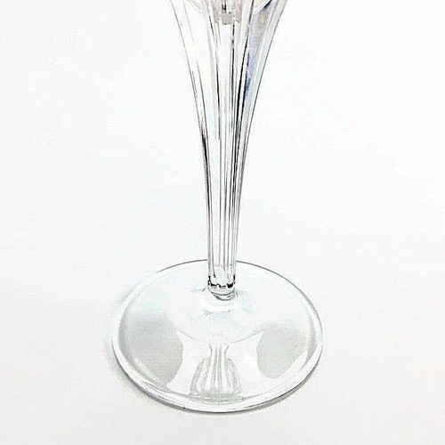 Cristal D'Arques-Durand Wine Glass Pistil Cut Crystal Leaves Floral Clear 8 1/2 - Picture 3 of 4