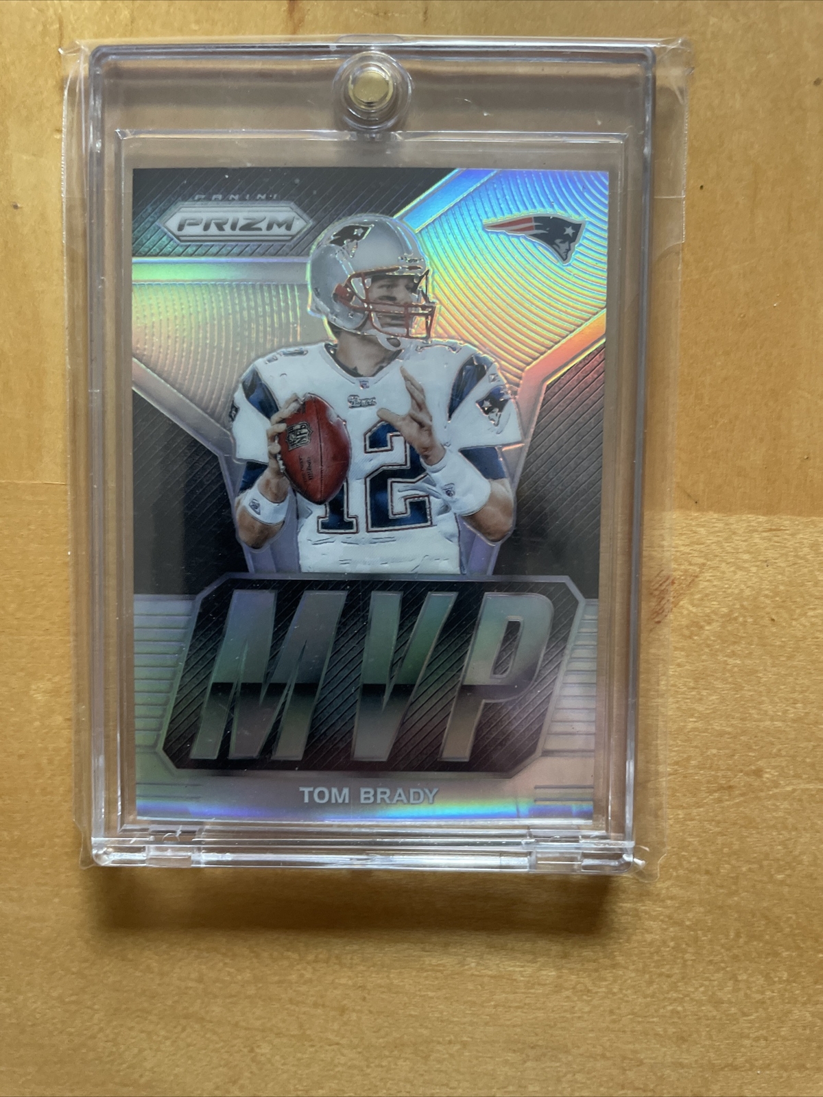 TOM BRADY 2017 PANINI PRIZM MVP SILVER PRIZM REFRACTOR #20 AWAY JERSEY RARE SSP