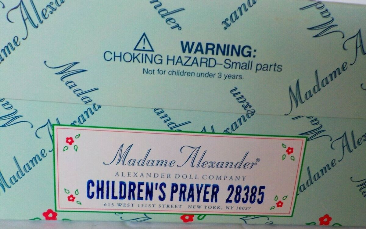 Madame Alexander Children's Prayer Doll in Box Blonde 28385 Madame Alexander Children's Prayer Doll in Box Blonde 28385