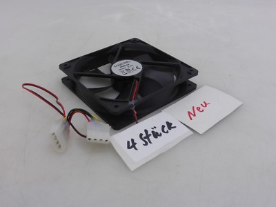 4pcs LogiLink FAN103 with Connection Cable 12 VDC 0.2A