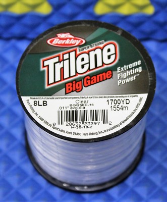 Berkley Mono Big Game Fil de pêche Transparent Résistance 6,80 kg 0,38 mm 823 m