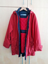 Red Women’s Coat / Jacket From ‘gil Bret’ (size 16)