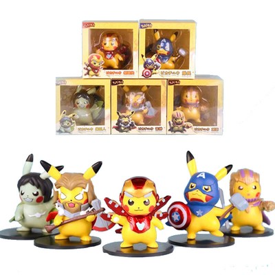 pikachu iron man figure